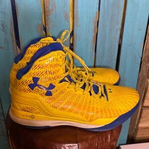 Under Armour Yellow and Blue Athletic Shoes
